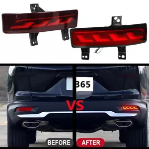 Rear Bumper Reflector Fog Light For Honda CRV 2020-2022 DRL Turn Signal Lamp Red - Picture 1 of 12