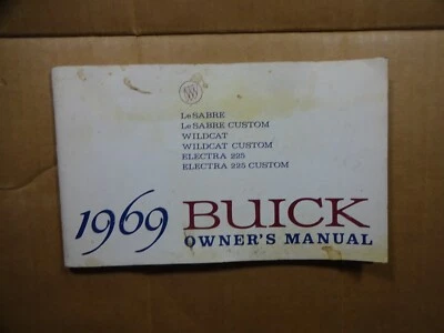 Buick LeSabre Wildcat Electra 225 1969 manual del propietario original vintage Foto 1 de 4