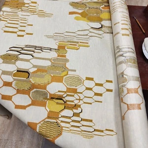 Vintage Mid Century Mod Fabric - Geometric Shapes - Picture 1 of 10