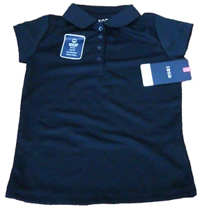 NWT - IZOD Girls XXS (4/5) NAVY BLUE  Polo Shirt - Approved Scholwear - Picture 1 of 1