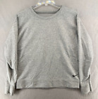 Nike Womens Sweatshirt Small Gray Dri Fit Cutout Back Yoga Athletic