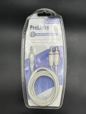 Accesorios de audio 6 pies. Enchufe de 3,5 mm a enchufes RCA dobles compartir música con todos Foto 1 de 2