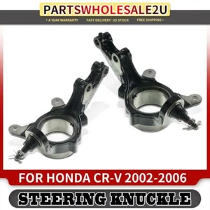 2x Front Left & Right Steering Knuckle for Honda CR-V CRV 2002 2003-2006 l4 2.4L - Picture 1 of 8