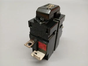 Pushmatic 60A P260 Bulldog 2 Poli 60 Amp Interruttore Ampia Tab Fondo - Foto 1 di 6