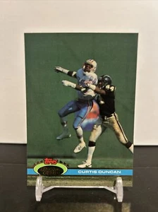 1991 Stadium Club Football Curtis Duncan Houston Oilers #220 - Picture 1 of 2