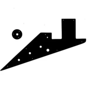 USA PICKGUARD per GIBSON® 1958-59 + 1962-63 FLYING V KORINA® 5 strati PG BLACK BWBWB - Foto 1 di 1