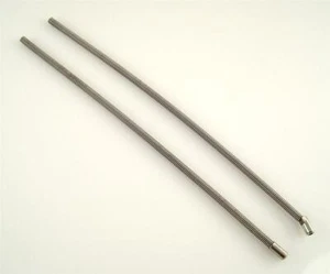 2x Campagnolo Record stainless steel Rear Derailleur CABLE HOUSING Step Down (Q) - Picture 1 of 2