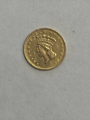 1862 P Gold Indian Head Dollar Coin Cover
