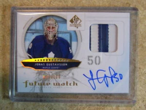 09-10 Upper Deck SP Authentic JONAS GUSTAVSSON FW Future Watch Auto Patch /100 - Picture 1 of 1