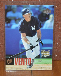 BASEBALL CARD UPPER DECK '06 WASHINGTON NATIONALS MIKE VENTO ROOKIE CARD YANKEES