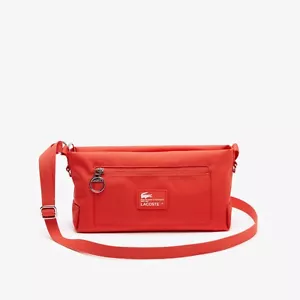 Bolso bandolera Lacoste unisex para reportero, rojo pastel - Imagen 1 de 5