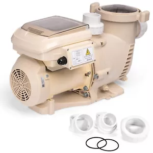 XtremepowerUS 3HP Swimming Pool Pump Variable Speed Inground Pool 1.5/2" Adapter - Picture 1 of 6