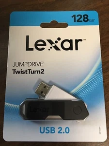 Lexar JumpDrive TwistTurn 2, 128 Go USB 2.0 *NEUF JAMAIS OUVERT* livraison gratuite - Photo 1/1