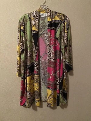 复古 CAROLINE 玫瑰垂褶上衣,开口前盖 S 码,80 年代,90 年代 — 第 1/4 张图片