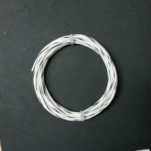 22 AWG Wht/Blk Mil-Spec Wire (600V) (PTFE) Stranded Silver Plated Copper 25 ft - Picture 1 of 1