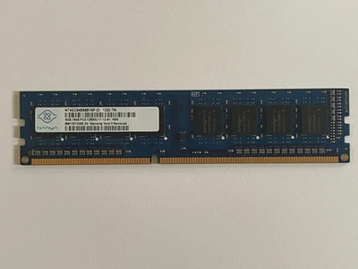👍 NANYA 4 GB 1Rx8 PC3-12800U-11-12-A1 Desktop RAM ⭐⭐⭐⭐⭐⭐ - Image 1 of 3