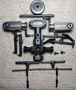 Trex 600 Flybar Rotor Head Bundle - Disassembled - No Bearings, No Screws - Picture 1 of 4