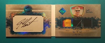 2012 Press Pass Total Memorabilia Jeff Burton Book Card Authentic Autograph &... - Image 1 of 2