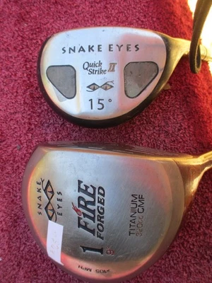 SNAKE EYES DRIVER AAND HYBRID (GRAPH AND STEEL) AND BONUS PUMA GOLF SHIRT - Image 1 of 4