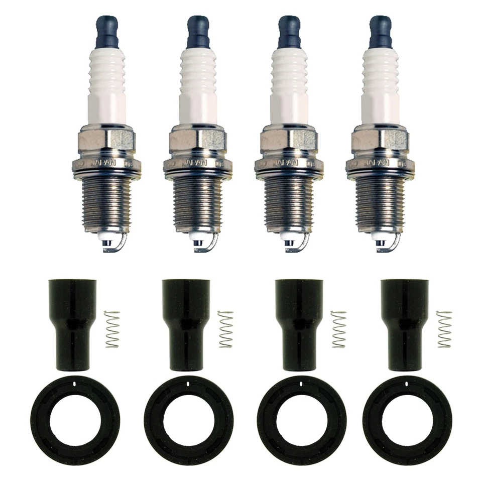 Kit de 4 enchufes estándar Denso y botas de bobina de encendido NGK para Toyota Tacoma 2,7 L L4 Foto 1 de 1