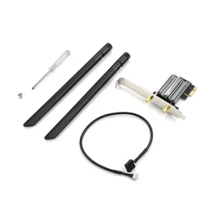 AX3000 Chipset PCIe WiFi 6 For Intel AX200 WiFi Card Bluetooth PC Adapter New - Afbeelding 1 van 17