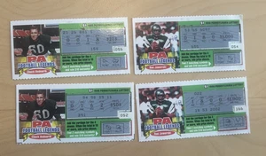 BIGLIETTI LEGGENDE DEL CALCIO PENNSYLVANIA LOTTERIA 1998 - EAGLES Jawarski & Bednarlk - Foto 1 di 4