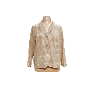 Chaqueta Talbots Beige Lunares, Talla 20W - Imagen 1 de 4