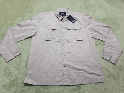 Native Youth Mens Gray Long Sleeve  Button Down Shirt XL READ - Image 1 of 4