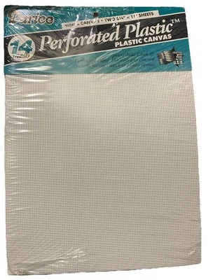 Darice 14 Malla Blanco Plástico Perforado 8.25" x 11" 2 Hojas Foto 1 de 2