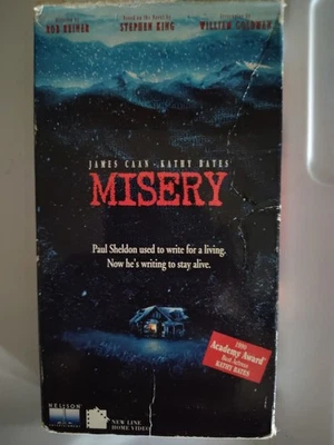 Misery VHS 1991 Stephen King Foto 1 de 3