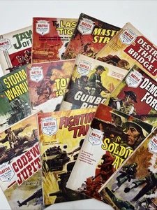 12 x BATTLE PICTURE LIBRARY Bundle/Job Lot from 1961-1968 UK War Comic - Foto 1 di 17
