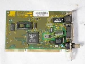 Vintage 3COM Etherlink III  3C509B-C 10BaseTethernet adapter 16 bit ISA ISAC61 - Picture 1 of 3