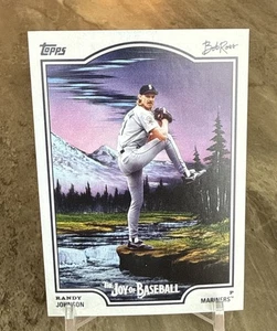 2025 Topps x Bob Ross: The Joy of Baseball Randy Johnson Seattle Mariners #62 - Picture 1 of 2