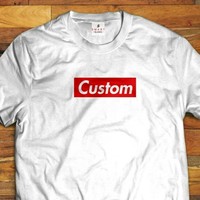 supreme box logo custom text