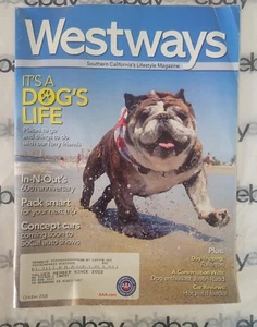 WESTWAYS Magazine for Auto Club Members Oct 2008"It's a Dogs Life" Fair wrinkled - Picture 1 of 4
