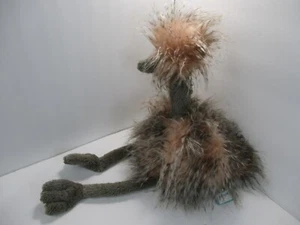 Juguete de peluche Jellycat Odette avestruz rosa gris 20 pulgadas Emu pájaro - Imagen 1 de 16