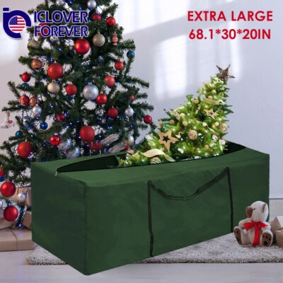 Christmas Tree Storage Bag Up To 9ft Box Container Xmas Heavy Duty Waterproof - Image 1 of 4