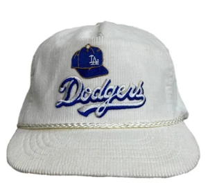 Vintage Los Angeles LA Dodgers Corduroy Hat Dodger MLB **Patch** READ - Picture 1 of 12