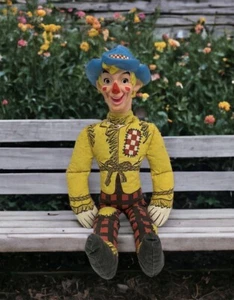 Testa di gomma peluche spaventapasseri vintage 1965 Ralston Purina RP Company Wizard Of Oz - Foto 1 di 13