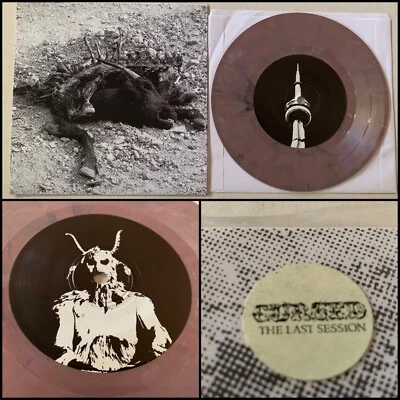 CURSED The Last Session 7” Vinyl 1st Press-Left For Dead The Swarm Ruination - Image 1 of 4
