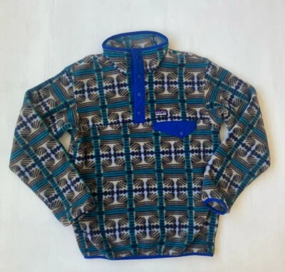 Patagonia Lightweight Synchilla Snap-T Pull-Over Size M/10 Pale Periwinkle - Image 1 of 4