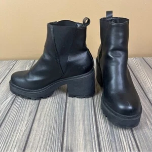 Truffle Collection Chunky Platform Black Boots Women's 9-9.5 - Picture 1 of 16