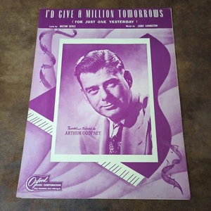I'd Give A Million Tomorrows(Vintage Sheet Music 1940) - Picture 1 of 3