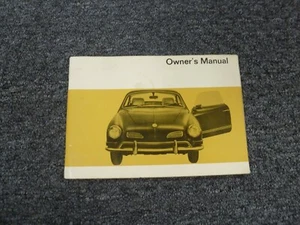 1970 Volkswagen VW Karmen Ghia Coupe & Convertible Owner Operator Manual - Picture 1 of 1