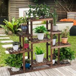 Heavy Duty Wide XL Large Plant Stand Outdoor Indoor Planter Flower Holder Shelf - Picture 1 of 12