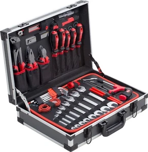 Meister Werkzeugkoffer 121-teilig Werkzeugkiste Werkzeugbox komplett - Bild 1 von 52
