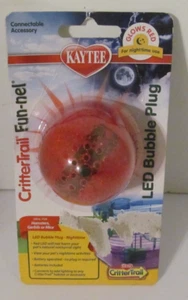 Kaytee CritterTrail Fun-nel LED Bubble Plug Glows Red At Night - Picture 1 of 3