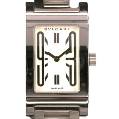 Bvlgari Rettangolo White Dial Women's Watch - RT39S - MSRP $3,800 - Image 1 of 4