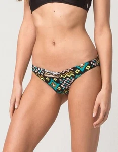 Volcom L142753 Womens Black Tribal Instinct Reversible Bikini Bottoms Size Large - Picture 1 of 4