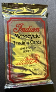 1992 Indian Motorcycle Trading cards Edition Series 1 SET OF 10 - Sealed package - Picture 1 of 2